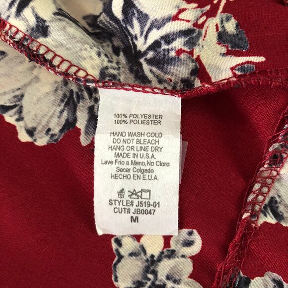 Jessy B Women's Medium Floral Wrap Top - Picture 6 of 6